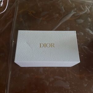 Dior White Textured Box with Gold Logo